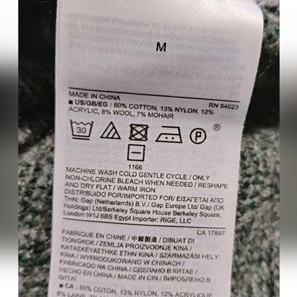 Banana Republic Cotton Blend Pullover Sweater Long Sleeve Green Women's Size M - Picture 6 of 7